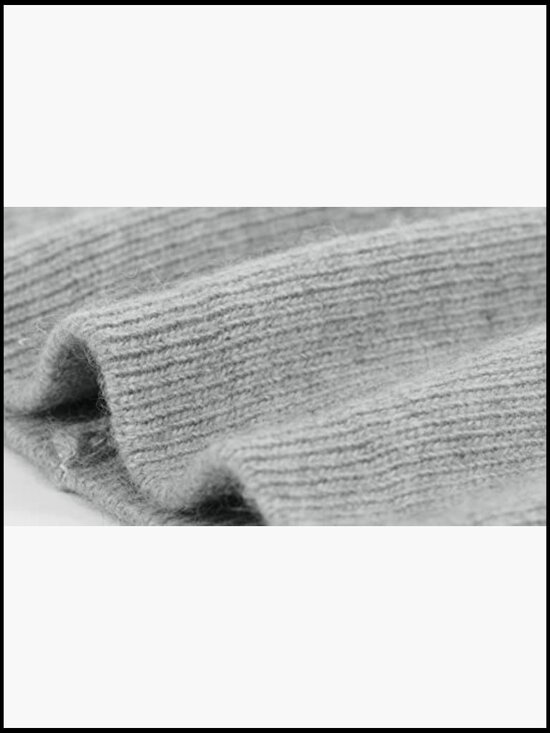 Double-Layer Cashmere Wool Blend Warm Winter Slouchy Knit Beanie Ski Hat